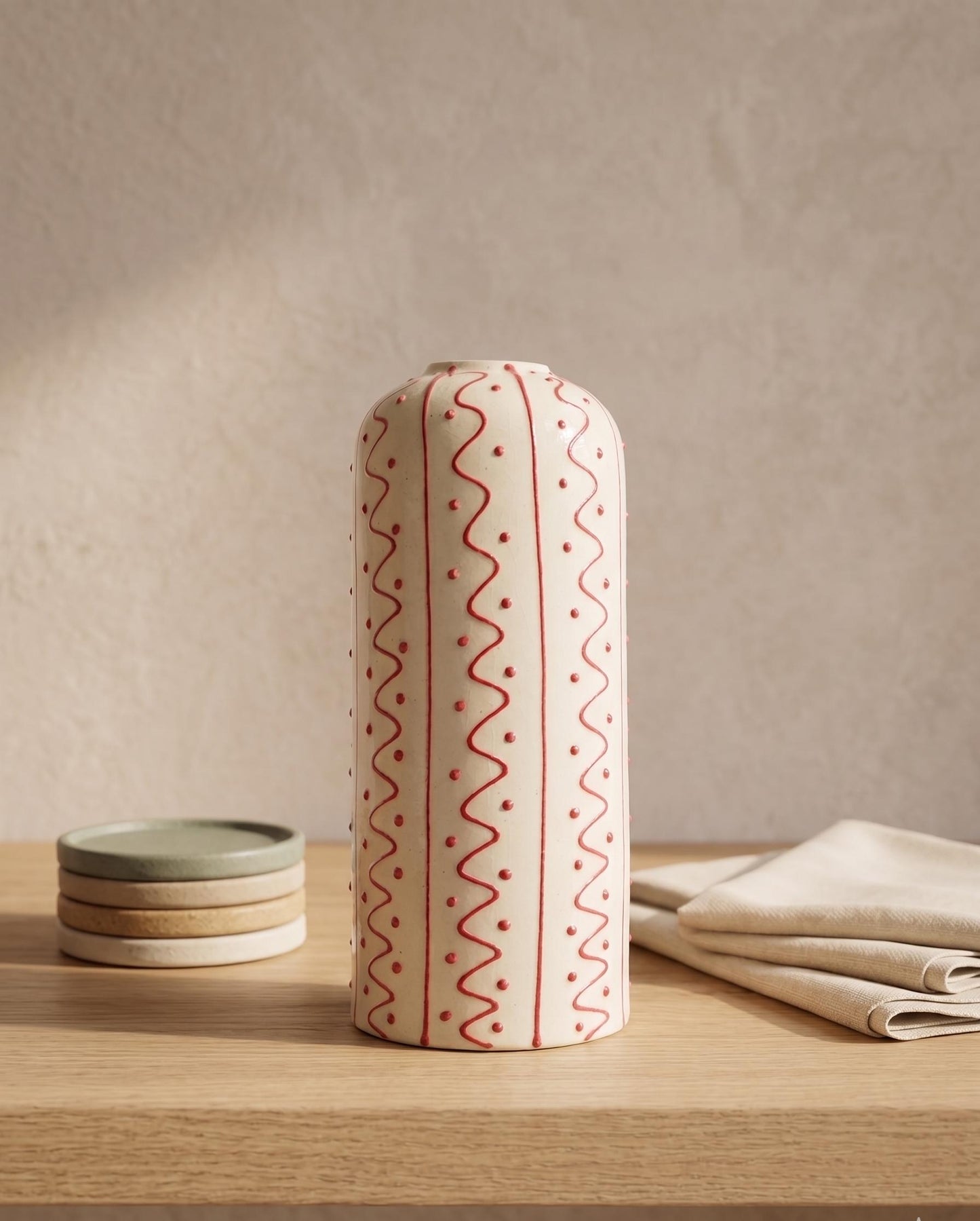 Minimalist Handcrafted Ceramic Vase | Modern Pottery Vase