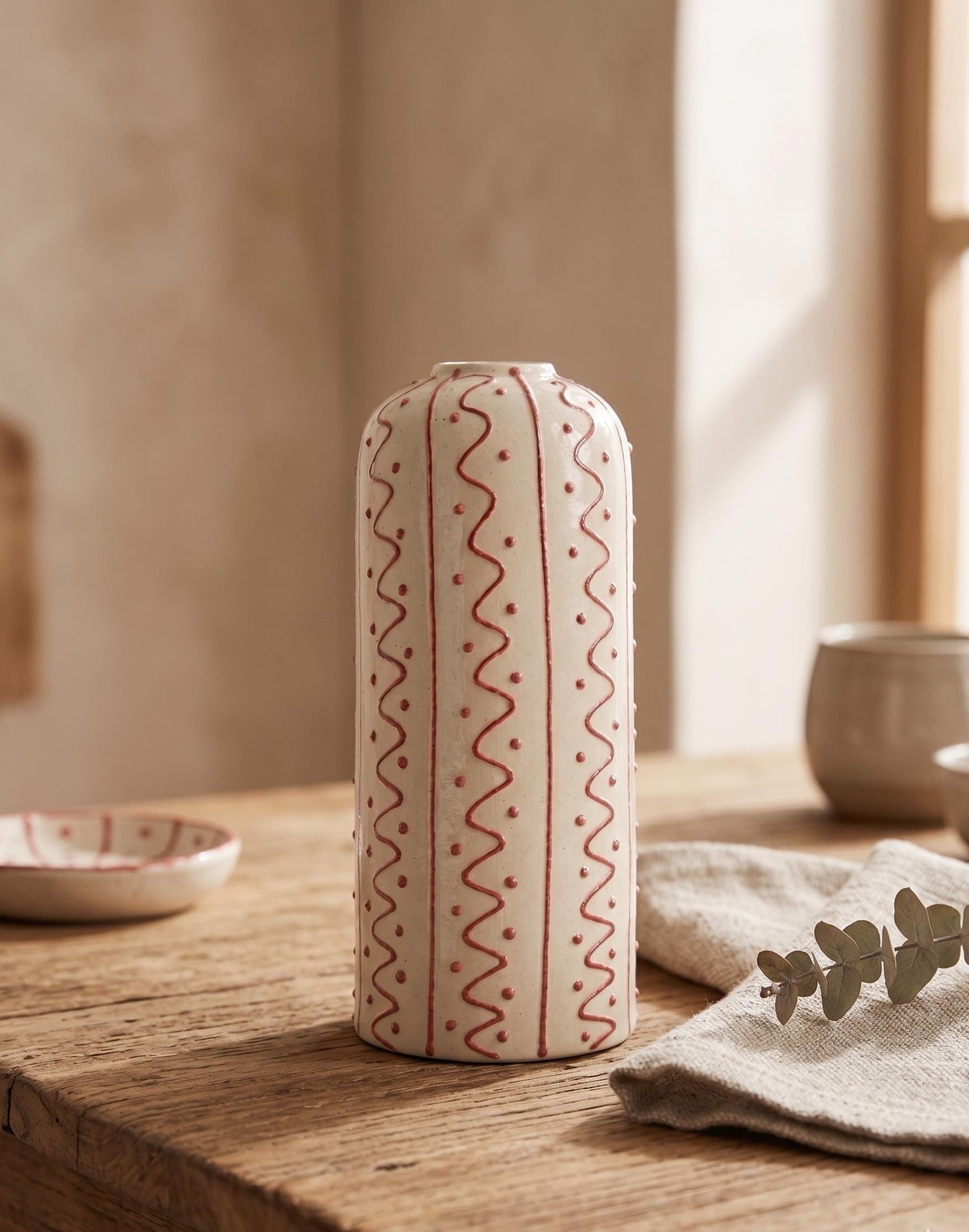 Minimalist Handcrafted Ceramic Vase | Modern Pottery Vase
