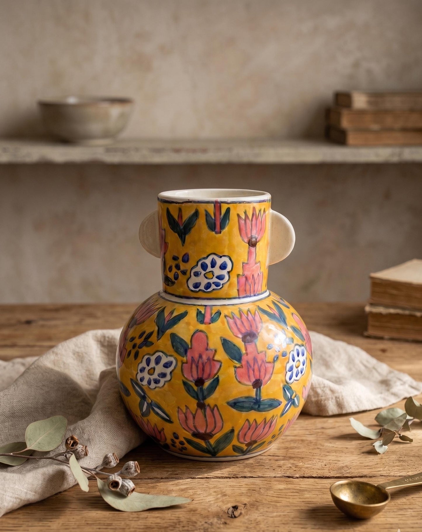 Hand Painted Ceramic Vase