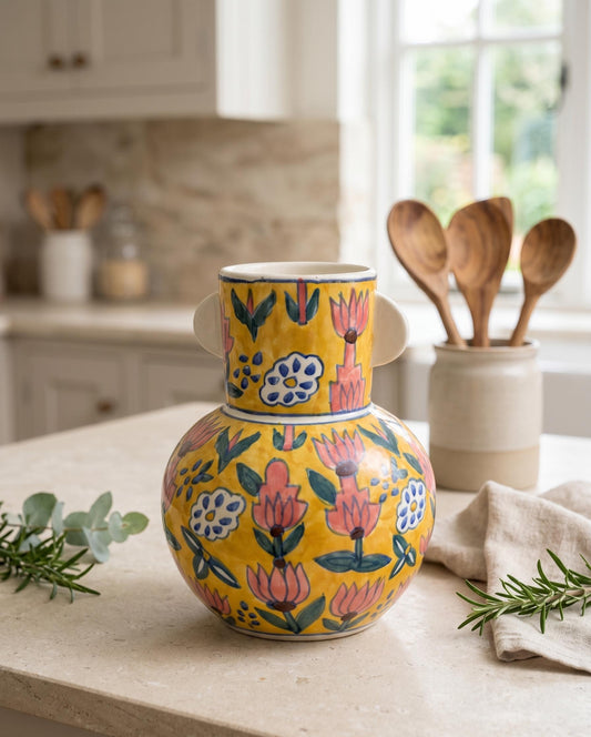Hand Painted Ceramic Vase