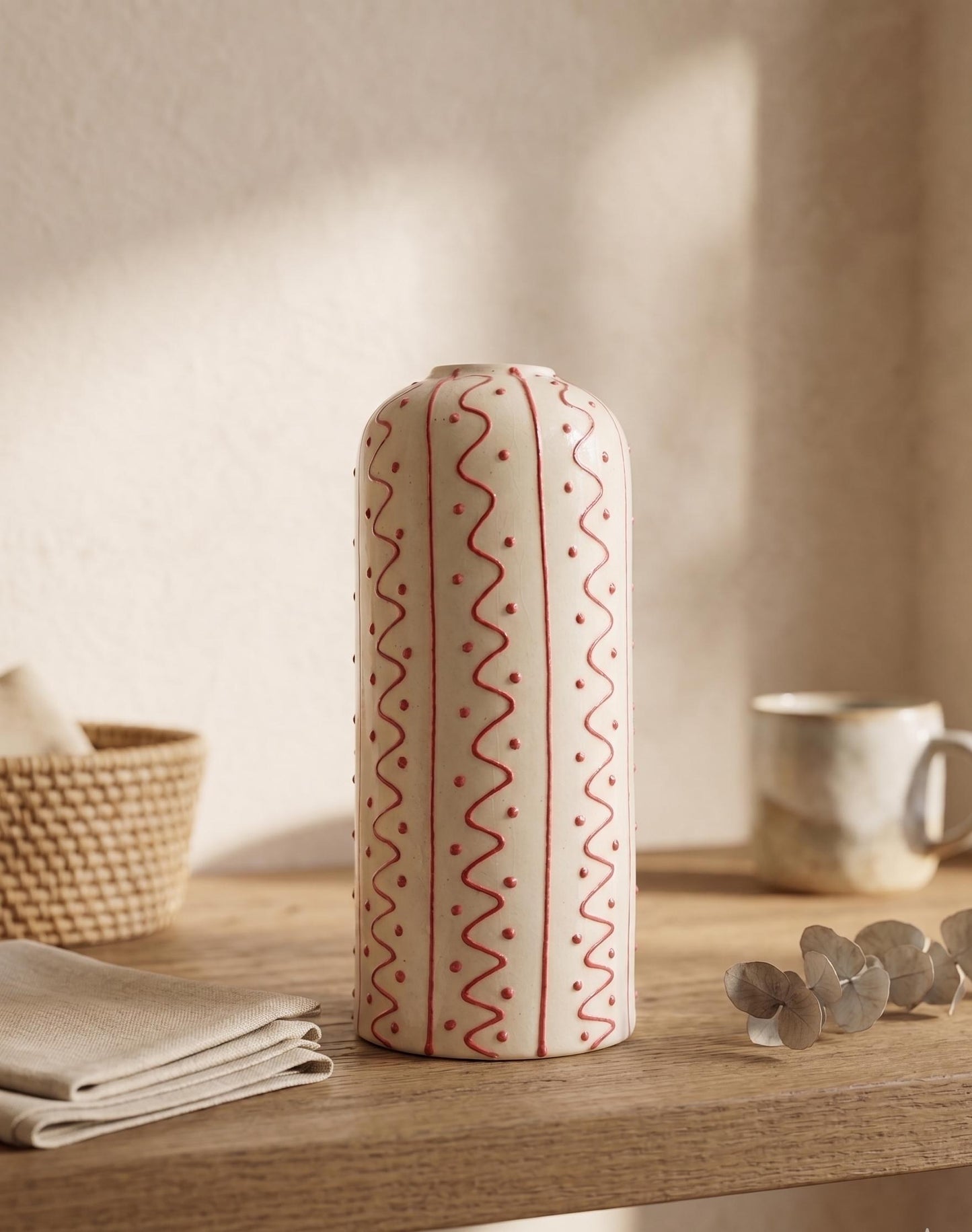 Minimalist Handcrafted Ceramic Vase | Modern Pottery Vase