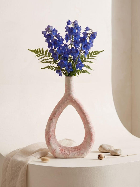 Modern Boho Ceramic Flower Vase – Handcrafted Decorative Home Decor
